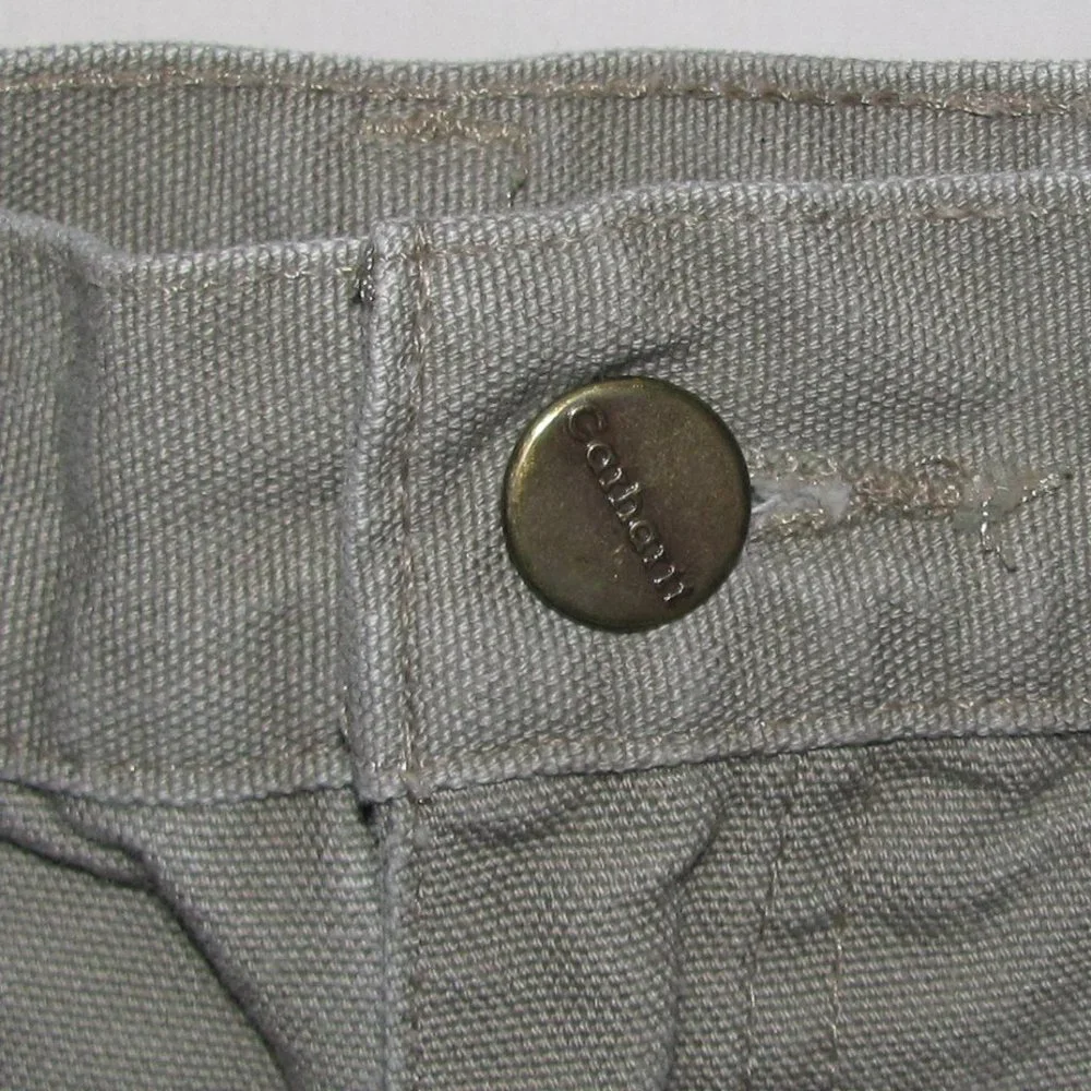 Mens' Carhartt Green Brown Drab Cargo Shorts Size 43 x 8 - Picture 2 of 8